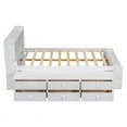 thumbnail image 5 of Triple Tree Wood Platform Kids Bed with Underbed Storage, White, 5 of 7
