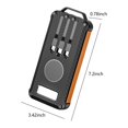 thumbnail image 5 of Kieccall Camping And Hiking Solar Charger Power Bank Digital Display Portable Charger,20000mAh 10W Wireless Portable Charger Built-in 3 Kinds Output Cable And Infrared, 5 of 9