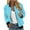 Sky Blue, variant on XFLWAM Women's Bomber Jacket Lightweight Long Sleeve Windbreaker Jackets Windproof Casual Spring Fall Jackets with Pockets