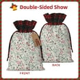 thumbnail image 2 of Rocae Fairy Floral Print Christmas Drawstring Linen Gift Bag with Drawstrings Treat Bag Goody Present Bags for Christmas Party Favor, 2 of 8
