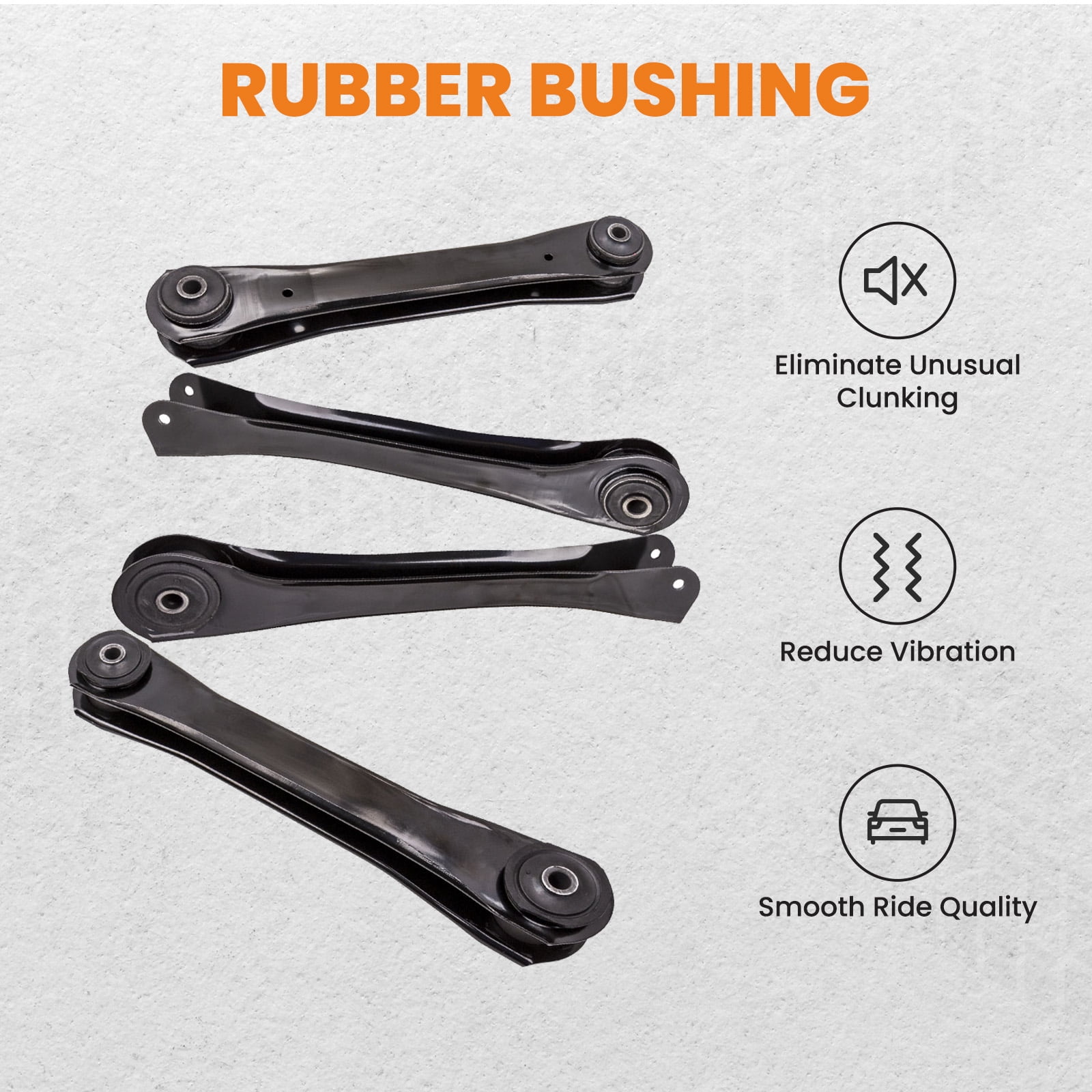 Maxpeedingrods 4 Pcs Front Upper & Lower Control Arm For Jeep Cherokee 1990 - 2001 K620244