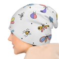 thumbnail image 7 of Beanie Hats for Men and Women, Colorful Beetles Butterflies Patterns Adult Unisex Knit Hat Winter Warm Skull Cap, 7 of 7