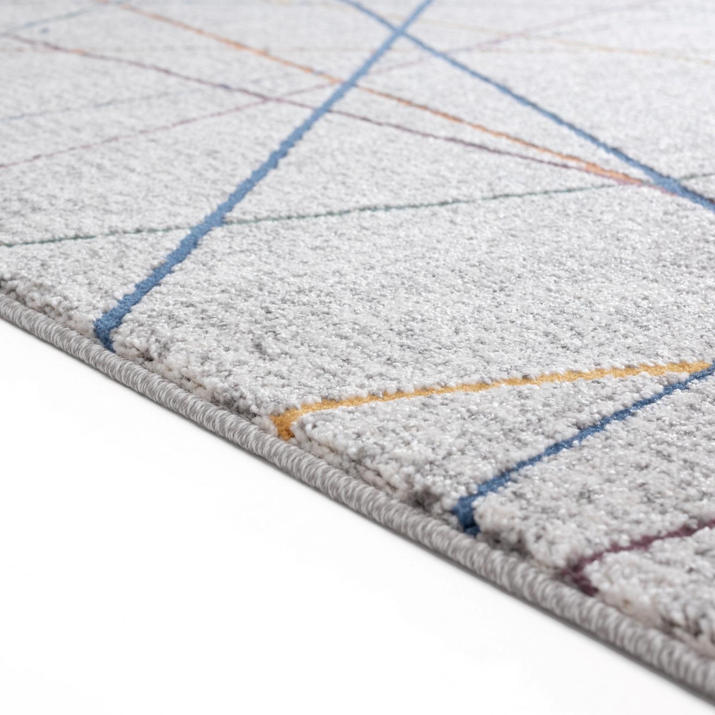 LUXE WEAVERS Abstract Lines Art Multi 8x10 Area Rug for Living Room