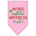 thumbnail image 6 of Christmas Pet and Dog Bandana Screen Printed, "Who Needs Mistletoe", 6 of 10