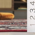 thumbnail image 6 of SAFAVIEH Orlando Bruce Medallion Machine Washable Area Rug, Rust/Blue, 4' x 6', 6 of 12