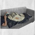 thumbnail image 5 of Saying Soft Flannel Fleece Throw Blanket, Love You to the Moon and Back Doodle Galaxy Cosmos, Cozy Plush for Indoor and Outdoor Use, 50" x 70", Eggshell Dark Slate Blue, by Ambesonne, 5 of 5