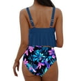 thumbnail image 5 of Two Piece Bikini Sets for Women High Waisted Floral Bottoms Swimsuit Full Coverage Padded Bathing Suit Summer Beach Suit Bikini Sale Clearance Women, 5 of 5