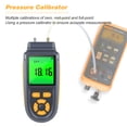 thumbnail image 4 of Manométrico Irfora Manómetro digital Probador de presión de aire y gas de doble puerto Medidor de presión diferencial con pantalla LCD retroiluminada, alimentado por batería o cable USB, admite medici Irfora Manométrico, 4 of 7