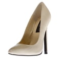 thumbnail image 1 of Women's Highest Heel 5.25" Heel Pump Beige Patent Size 10 Shoes, 1 of 2