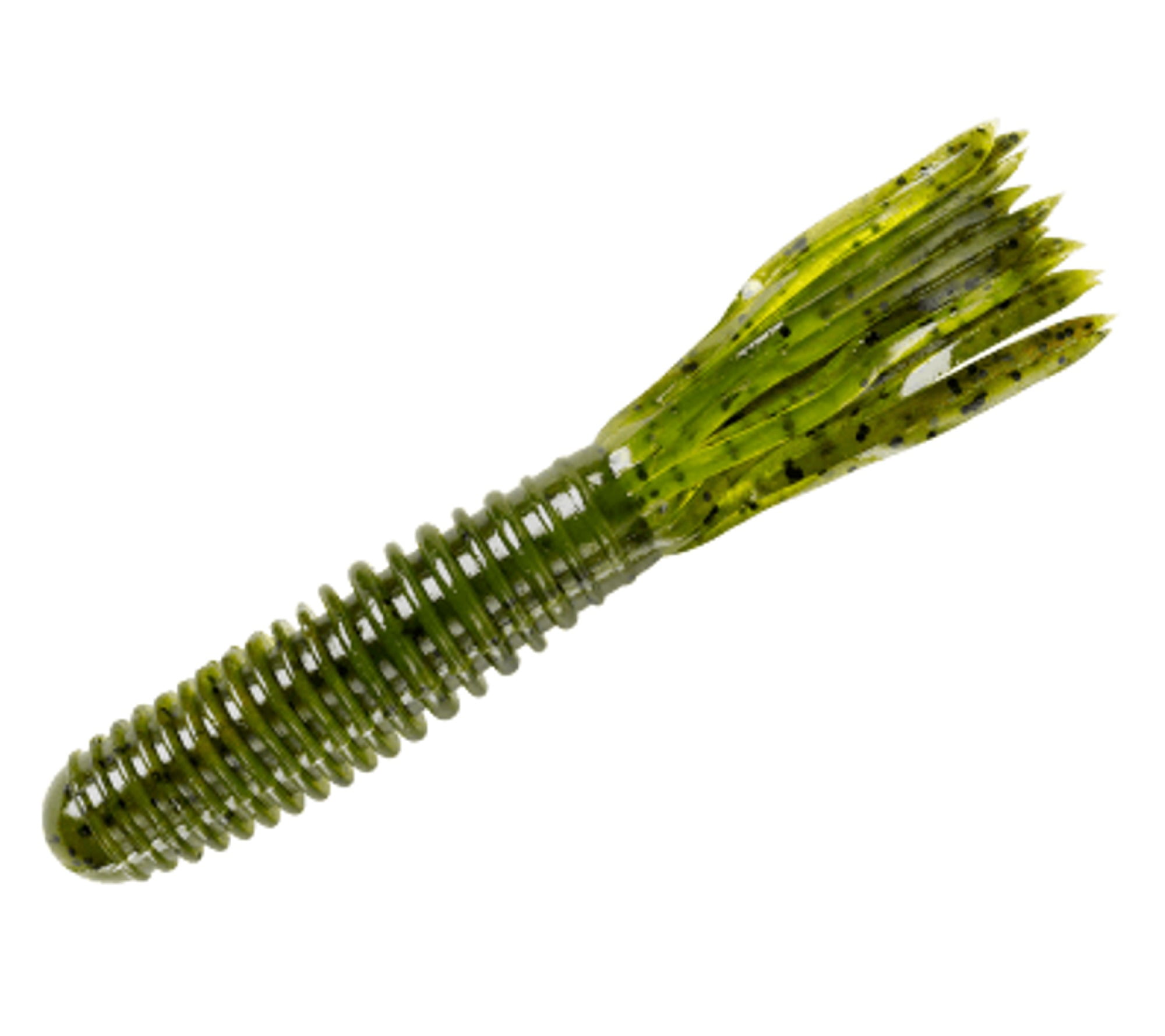 YUM Vibra King Tube Fishing Lure Soft bait Tube Green Pumpkin 4 1/4 in