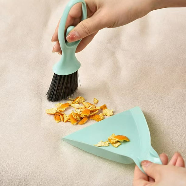 Pisexur Batería de cocina Juego de recogedor pequeño, mini cepillo de limpieza de escritorio, cepillo, recogedor, limpieza de teclado, herramienta pequeña, barrido pe para la cocina del hogar