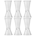thumbnail image 5 of 3 Pcs Plastic Double-ended Measuring Cup Small Wine Glasses Martini Bartender Jigger Cocktail Tool Shot Ounce, 5 of 6