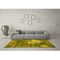 thumbnail image 3 of Ahgly Company Indoor Rectangle Abstract Yellow Contemporary Area Rugs, 8' x 10', 3 of 4