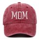 thumbnail image 1 of Sombrero de Béisbol Bordado Yinane para Mamá Rojo, 1 of 5