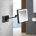 Bathroom Shaving Mirror Wall Mounted LED Illuminated Makeup Mirror with