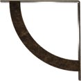 thumbnail image 3 of Ekena Millwork 2"W x 18"D x 18"H Bulwark Steel Bracket, Antiqued Pale Gold, 3 of 12