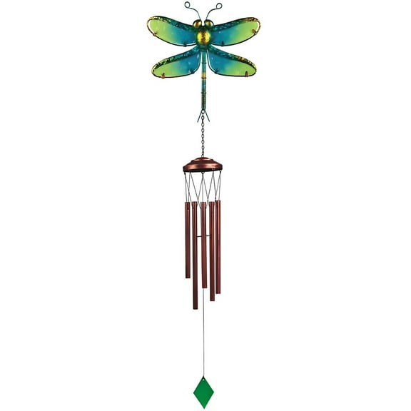 FC Design 40" Long Green Dragonfly Wind Chime Statue Sculpture Ornament Decoration Home/Room/Garden Decor and Unique Gift Ideas for Housewarming, Holidays and Birthdays