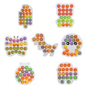 Fidget Toy Set - 7 Pack Dimple Digits Fidget Toys Stress Relief Hand Toys Anti-Anxiety Sensory Fidget Toys Pop Bubble Fidget Toy Set for Kids Adults