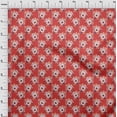 thumbnail image 4 of oneOone Cotton Flex Red Fabric Asian Retro Floral Craft Projects Decor Fabric Printed By The Yard 40 Inch Wide, 4 of 4