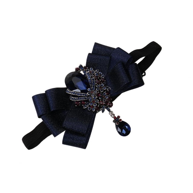Ajustable para hombre novio boda Rhinestone novedad regalos esmoquin pajarita Jinwen Pajarita