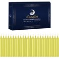 thumbnail image 1 of 24 Pack Yellow Spell Chime Candles \u2013 Premium Mini Unscented Taper Candles for Rituals, Prayer, Birthdays, Meditation, Altar, Spells, Chime Candles - 4 Inch Tall - Ideal for Witches, 1 of 7