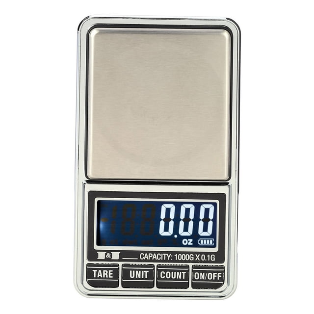 Profesional Mini Escala Digital Joyas Escala de Bolsillo Electrónica Precisión Balanza 1000 Tomshoo 1000g 0,1g