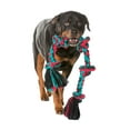 thumbnail image 2 of Mammoth Flossy Chews Cottonblend 3 Knot Tug Rope Dog Toy, Extra-Large, 36", Assorted Colors, 2 of 7
