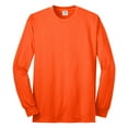 thumbnail image 5 of Mens Long Sleeve Core Blend Cotton/Polyester Tee Safety Orange 2X-Large, 5 of 6