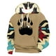 thumbnail image 1 of Sudadera con capucha para hombre, estilo informal, con cordón, estampado de letras teñidas, blusa de poliéster para hombre, 1 of 2