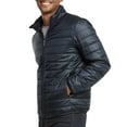 thumbnail image 2 of Men’s Down Puffer Jacket with Zipper Pockets Elastic Cuffs S-3XL Full Zip Up Long Sleeve Solid Running Warm Winter Coat Outwear Outdoor Menswear Shell, 2 of 3