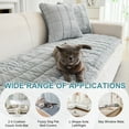 thumbnail image 4 of Eurhowing Fuzzy Sofa Cover for Dog, Non Slip & Pet-Friendly Slipcover Couch Cover Mat, Soft Washable Furniture Protector, 28"×83", Light Gray, 4 of 9