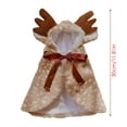 thumbnail image 3 of Soft And Cozy Christmas Reindeer Cape Pet Pet Clothes for Small Dogs Female Pet Clothes for Medium Dogs Boys Pet Clothes Rack Pet Clothes for Small Dogs Male Designer Look Pet Clothes Pet Clothes Rack, 3 of 3