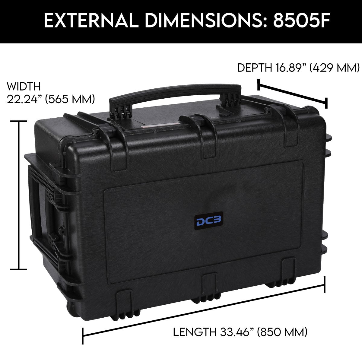 DCB Cases - Element Series 8505F Waterproof Utility Case With Foam Insert