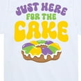 thumbnail image 3 of Instant Message - Mardi Gras Here For The Cake - Toddler & Youth Short Sleeve Graphic T-Shirt, 3 of 6