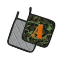 thumbnail image 2 of Letter A Monogram - Camo Green Pair of Pot Holders, 2 of 3