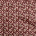 thumbnail image 1 of oneOone Viscose Chiffon Maroon Fabric Asian Suzani Craft Projects Decor Fabric Printed By The Yard 42 Inch Wide, 1 of 5