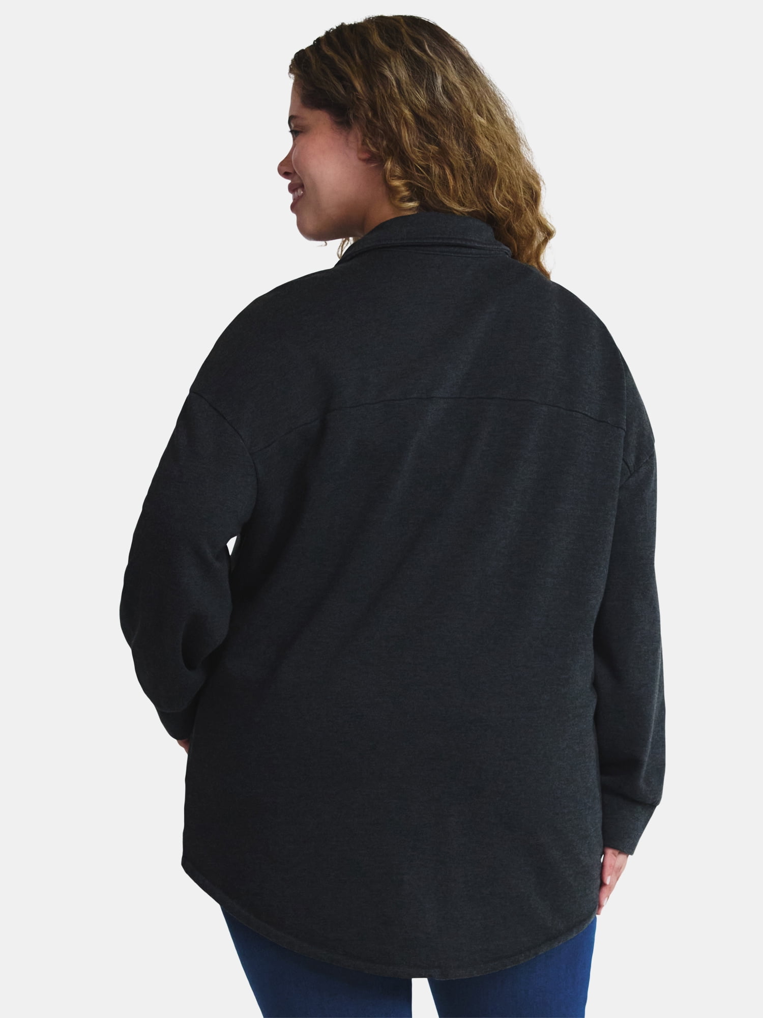 Terra & Sky Women's Plus Knit Shacket, Sizes 0X-5X