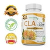 CLA Safflower Oil Conjugated Linoleic Acid Non Stimulant Fat Burner & Ab Muscle Toner 3000mg Daily Dose 90 1000mg Softgels Pills for Men & Women Weight Loss Management Supplement - 2 PACK