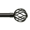 thumbnail image 4 of Exclusive Home Ogee 1" Curtain Rod and Finial Set, Matte Bronze, Adjustable 36"-72", 4 of 6