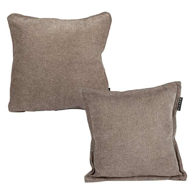 Set de 2 Cojines (1 Cuadrado + 1 Cuadrado Grande) Duke Chocolate