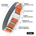 thumbnail image 2 of Plutus Pet Reflective Dog Collar with Aviation Aluminum Buckle, Neoprene Padded for comfort, Lightweight, Heavy Duty Nylon Collar for Puppy Small Medium Large Dogs (Orange, M), 2 of 10
