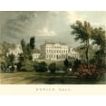 thumbnail image 2 of Allom, T. 24x20 Gold Ornate Wood Framed with Double Matting Museum Art Print Titled - Hewick Hall, 2 of 4
