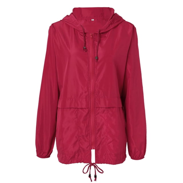 VBARHMQRT Manteau pour Femmes Décontracté Mode Femme Solide à Fermeture Éclair Chandail à Capuchon Décontracté Imperméable Veste Extérieure