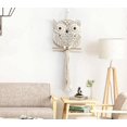 thumbnail image 3 of Owl Tapestry, Owl Macrame Wall Hanging Tapestry Art Decor Handmade Woven Boho Tapestry Ornament Owl Macrame Tapestry, 3 of 5