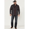 thumbnail image 2 of Moonshine Spirit Men's Fire Starter  Plaid Long Sleeve Snap Western Shirt - MSSU22W19 Medium, 2 of 4