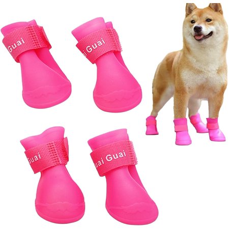 Dog Shoes Waterproof Dog Walking Shoes,Christmas Halloween Easter Spring Festival New Year Thanks Giving Day Gift for Small Medium Large Dogs