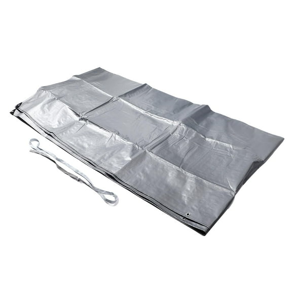 Tarp Poly Tarp Cover Thick Double Silver Waterproof Heat Insulating Sunproof Tear Proof Multipurpose Tarp 13.12ft Width 19.69ft Length