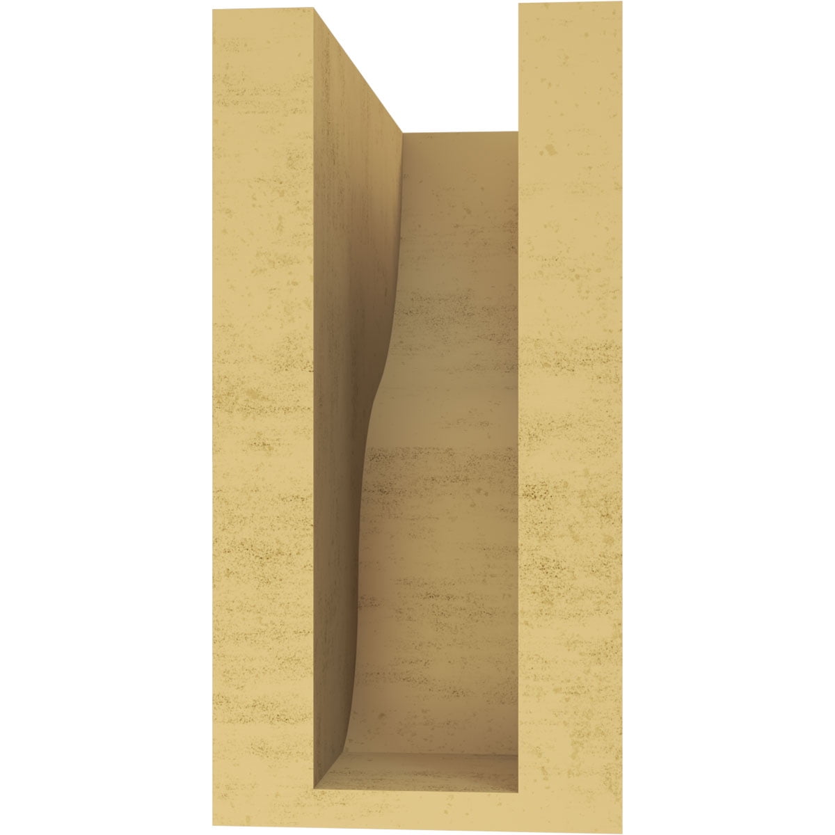 4"W x 8"D x 8"H Classic Greensboro Rough Cedar Woodgrain TimberThane Corbel, Primed Tan