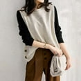 thumbnail image 2 of Elegant Women's Cozy Sleeveless Sweater Vest Loose Fit Layering Top For Everyday Casual Wear Comfort, 2 of 5