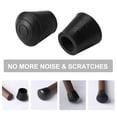 thumbnail image 6 of Uxcell Rubber Leg Cap End Tip Furniture Feet Protector 12mm 1/2" Inner Dia 20 Pack, 6 of 7